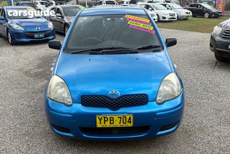 Blue 2003 Toyota Echo Hatchback