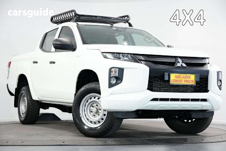 White 2019 Mitsubishi Triton Double Cab Pick Up Glx Adas (4X4)