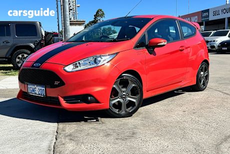 Orange 2017 Ford Fiesta Hatchback St