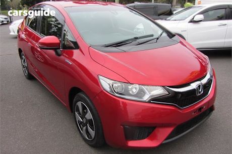 Red 2017 Honda Fit Hatch HYBRID