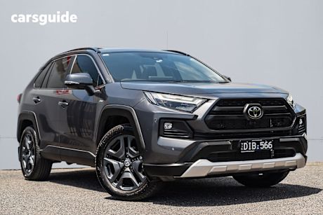 Grey 2024 Toyota RAV4 Wagon Edge (Awd) Hybrid