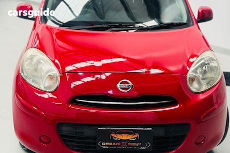 Red 2012 Nissan Micra Hatchback St