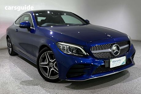 Blue 2018 Mercedes-Benz C300 Coupe