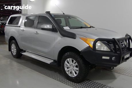 Silver 2012 Mazda BT-50 Ute Tray GT (4X4)