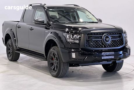 Black 2025 GWM Cannon Alpha Dual Cab Utility Ultra Phev (4X4)