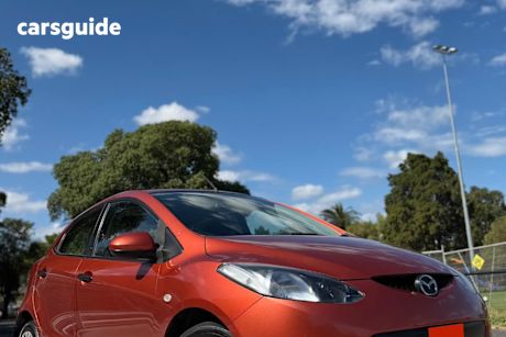 Orange 2009 Mazda 2 Hatchback Neo