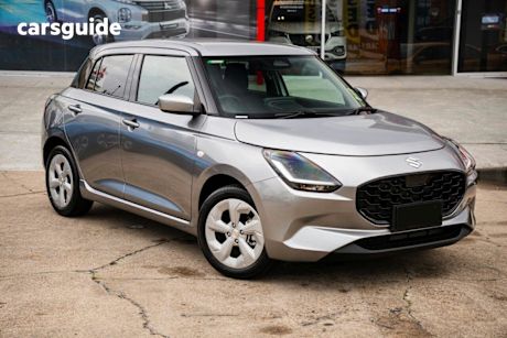 Silver 2025 Suzuki Swift Hatchback Hybrid Plus