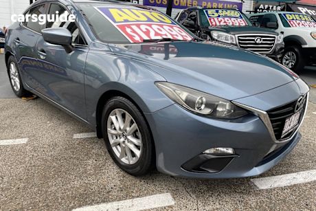 Blue 2014 Mazda 3 Sedan Maxx