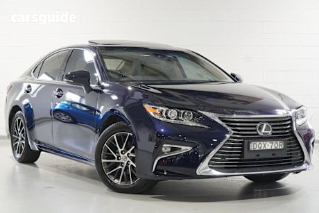 Blue 2017 Lexus ES350 Sedan Sports Luxury