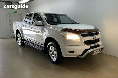 White 2013 Holden Colorado Crew Cab Pickup Lt Thunder (4X4)