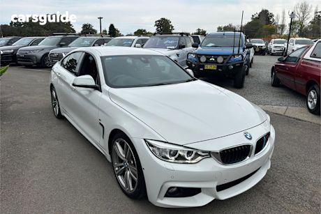 White 2017 BMW 430I Coupe Gran Coupe M Sport