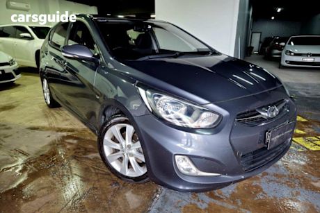 Grey 2012 Hyundai Accent Hatchback Premium
