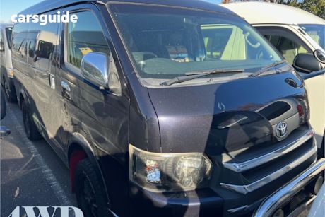 Black 2017 Toyota HiAce SUV 4WD SUPER GL WIDEBODY
