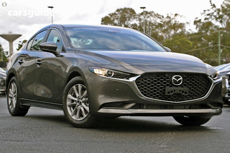 Grey 2025 Mazda 3 Sedan G20 Pure