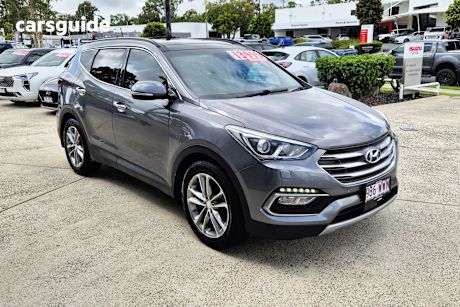 Silver 2016 Hyundai Santa FE Wagon Highlander Crdi (4X4)