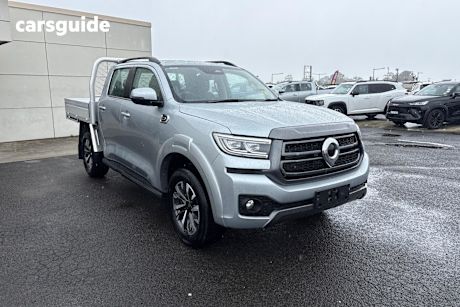 Silver 2025 GWM Cannon Dual Cab Chassis Lux (4X4)