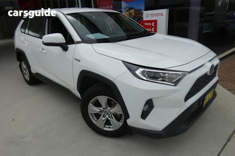 White 2021 Toyota RAV4 Wagon Gx (2Wd) Hybrid
