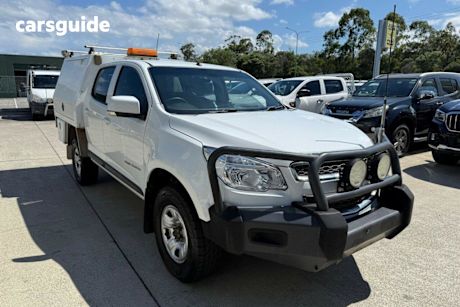 White 2016 Holden Colorado Crew Cab Chassis Ls (4X4)