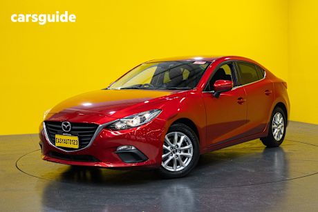 Red 2014 Mazda 3 Sedan Maxx