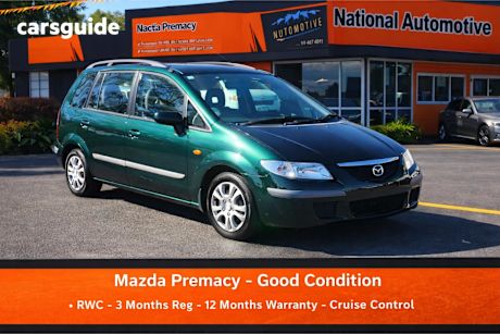 Green 2001 Mazda Premacy Hatchback