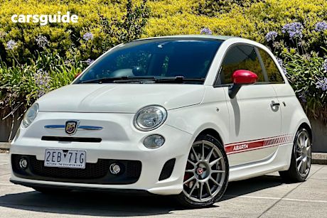 White 2012 Abarth 500 Convertible Esseesse