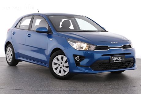 Blue 2022 Kia RIO Hatchback S