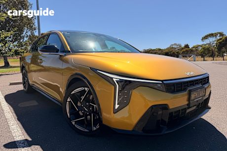 Yellow 2025 Kia K4 Sedan Gt-Line