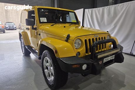 Yellow 2015 Jeep Wrangler SUV OVERLAND X