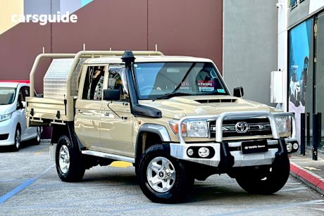 Beige 2020 Toyota Landcruiser Double Cab Chassis Gxl