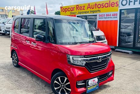 Red 2018 Honda N BOX Wagon Custom Gl