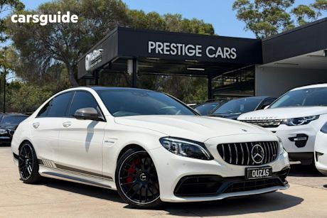 White 2019 Mercedes-Benz C63 Sedan S