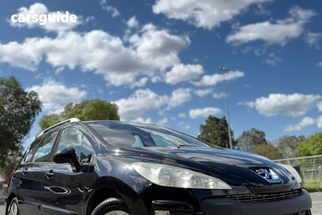 Black 2009 Peugeot 308 Wagon Touring Xse Hdi 2.0