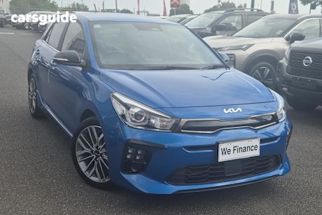 Blue 2022 Kia RIO Hatchback Gt-Line