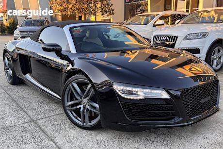 Black 2014 Audi R8 Convertible Spyder 4.2 Fsi Quattro