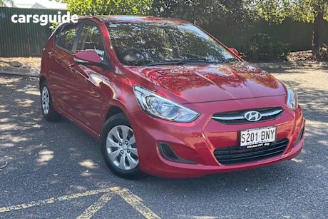Red 2016 Hyundai Accent Hatchback Active