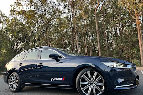 Blue 2022 Mazda 6 Wagon Atenza