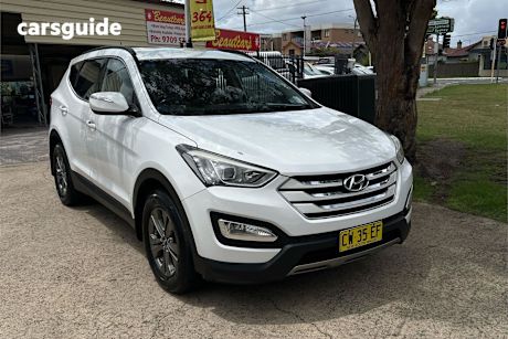 White 2012 Hyundai Santa FE Wagon Active Crdi (4X4)