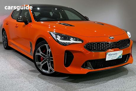 Orange 2019 Kia Stinger Sedan Gt (Red Leather)