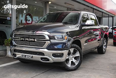 Grey 2021 RAM 1500 Crew Cab Utility Laramie Rambox (Hybrid)