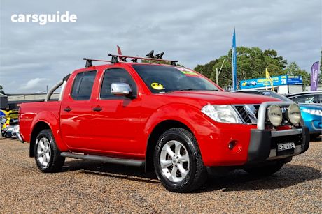 Red 2011 Nissan Navara Dual Cab Pick-up St-X (4X4)