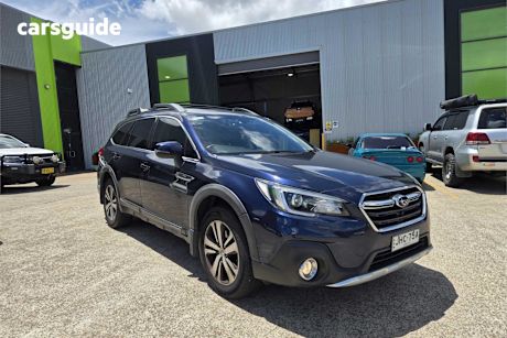Blue 2018 Subaru Outback Wagon 2.5I Premium