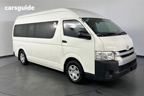 White 2015 Toyota HiAce Bus Commuter