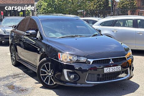 Black 2017 Mitsubishi Lancer Sedan Gsr