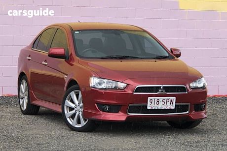 Red 2012 Mitsubishi Lancer Sedan Aspire