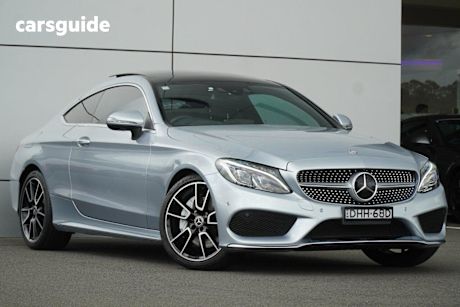 Silver 2016 Mercedes-Benz C300 Coupe