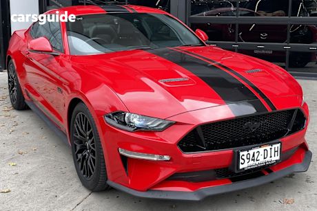 Red 2018 Ford Mustang Coupe Fastback Gt 5.0 V8