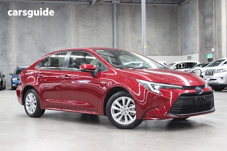 Red 2022 Toyota Corolla Sedan Ascent Sport Hybrid