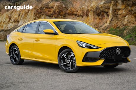 Yellow 2025 MG MG5 Sedan Essence