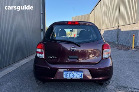 Purple 2012 Nissan Micra Hatchback St