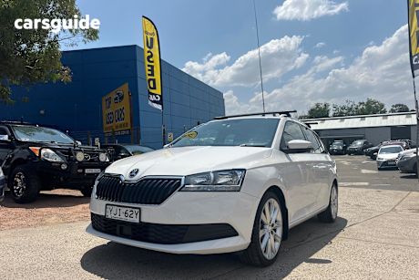 White 2019 Skoda Fabia Wagon 81 Tsi